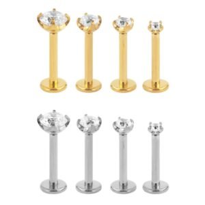 Labret Punto di Luce anatomico in Titanio ASTM F136