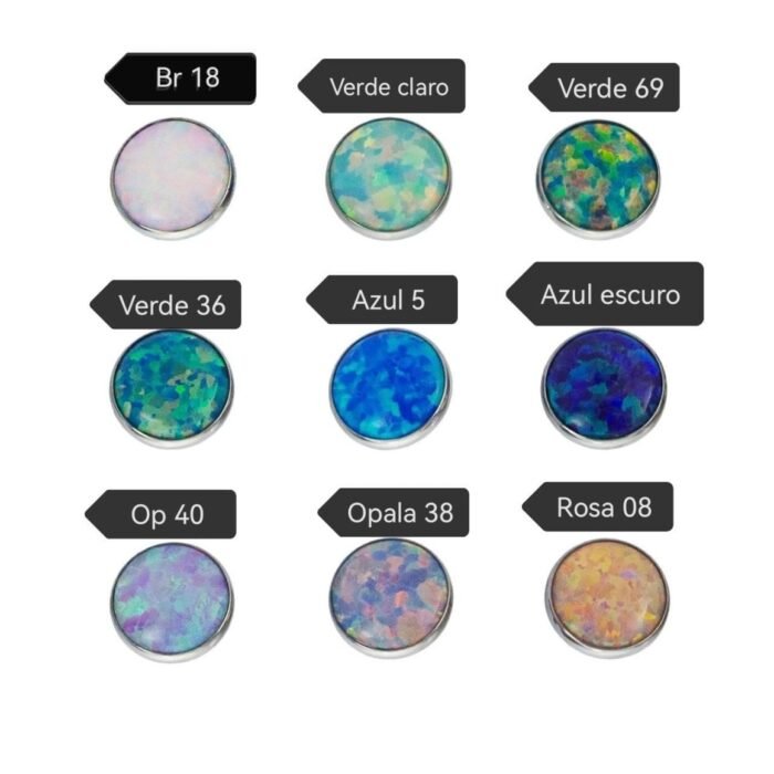 Opale Topo di Titanio ASTM F136 Filettatura Interna - immagine 2