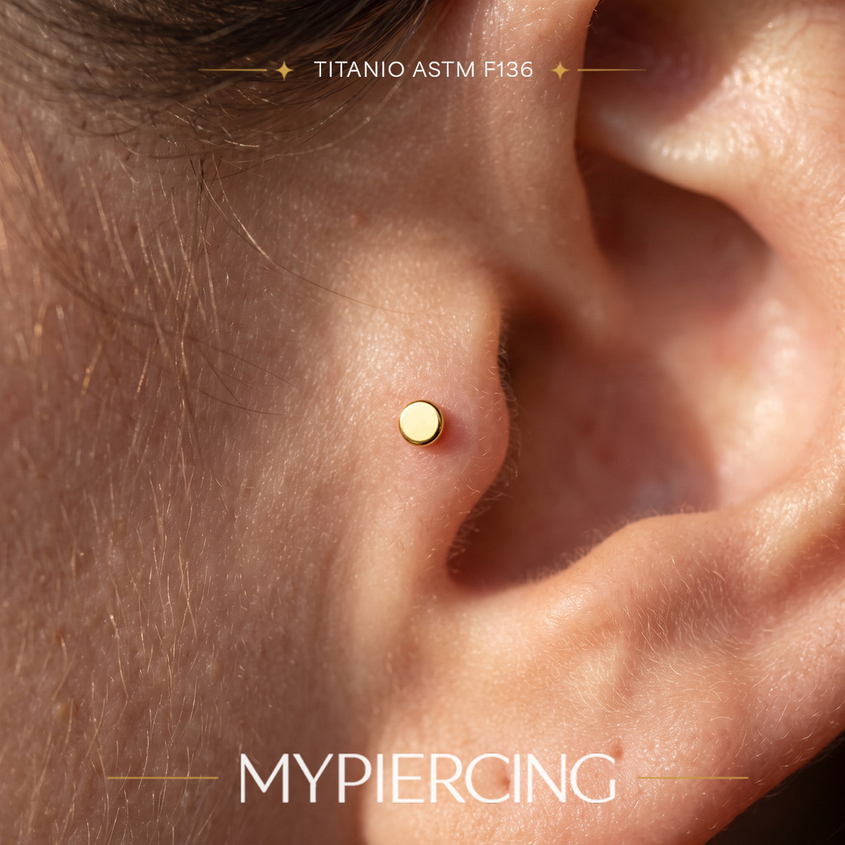 Labret Disco Liso de Titânio ASTM F136 - Image 2