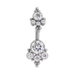 Banana in Titanio Zampa con Zirconie