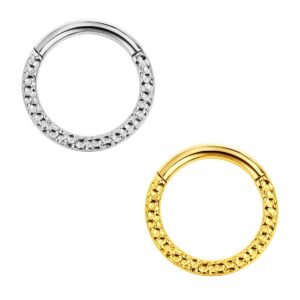 Anello Martellato Slim di Titanio ASTM F136