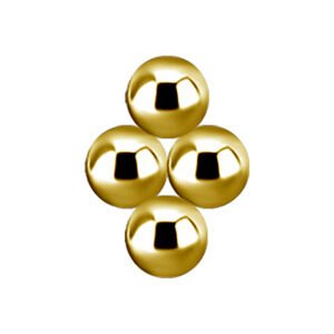 Labret 4 Beads in Oro 18k