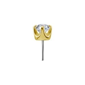 Labret Diamante Punto di Luce in Oro 18k