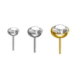 Bezel Set Zirconia di Titanio