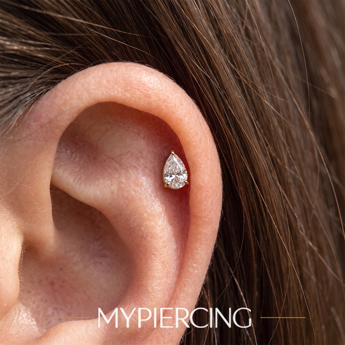 Labret de Titânio Gota de Zircônia · imagem 2
