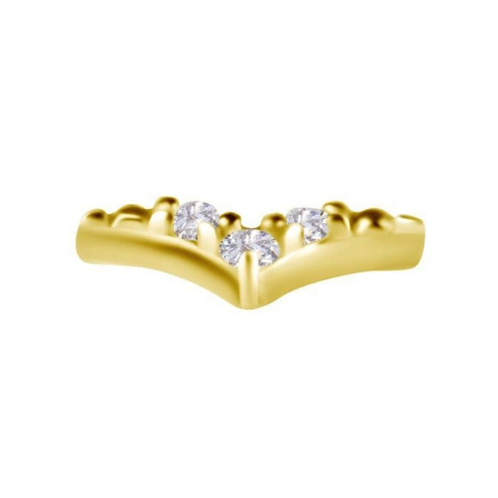 Rondine Labret in Oro 18k Con Zirconi Premium - immagine 3