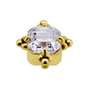 Labret in Oro 18k con Zirconia Premium