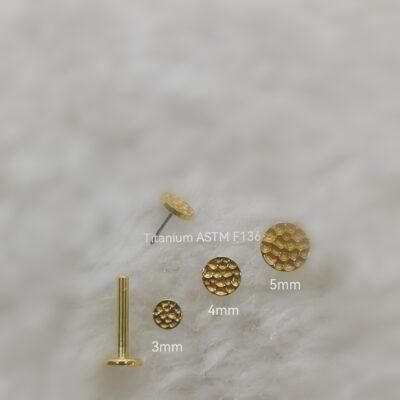 Disco Martellato Labret di Titanio ASTM F136