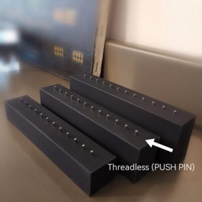 Kit 3 pz de altura/altezza diferentes/diverse para Labret Push Pin Black