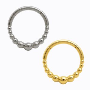Anello Clicker di Beads In Acciaio