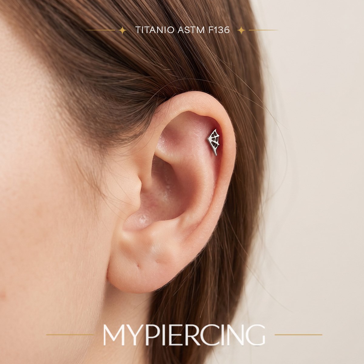 Labret Teia de Titânio · imagem 2