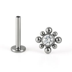 Labret di Titanio con Zirconia