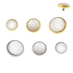 Labret in Titanio con Perla