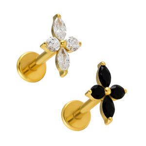 Labret Stella Polare in Titanio