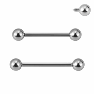 Barbel 1,2mm con sfera 3 mm titanio
