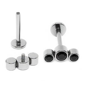 Labret di Titanio con Zirconi