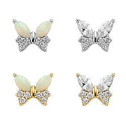 Labret Farfalla Trillion di Titanio