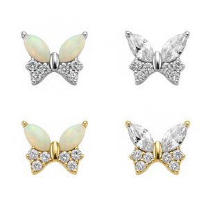 Labret Farfalla Trillion di Titanio