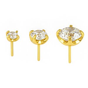 Topo Zirconia Bezel Anatomico di Titanio ASTM F136 Push Pin