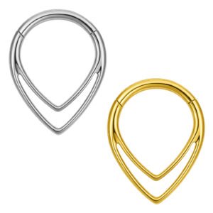 Anello Clicker V Ring di Titanio ASTM F136