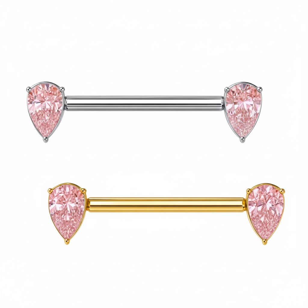 Barbell Gocce di Zirconie in Titanio ASTM F136