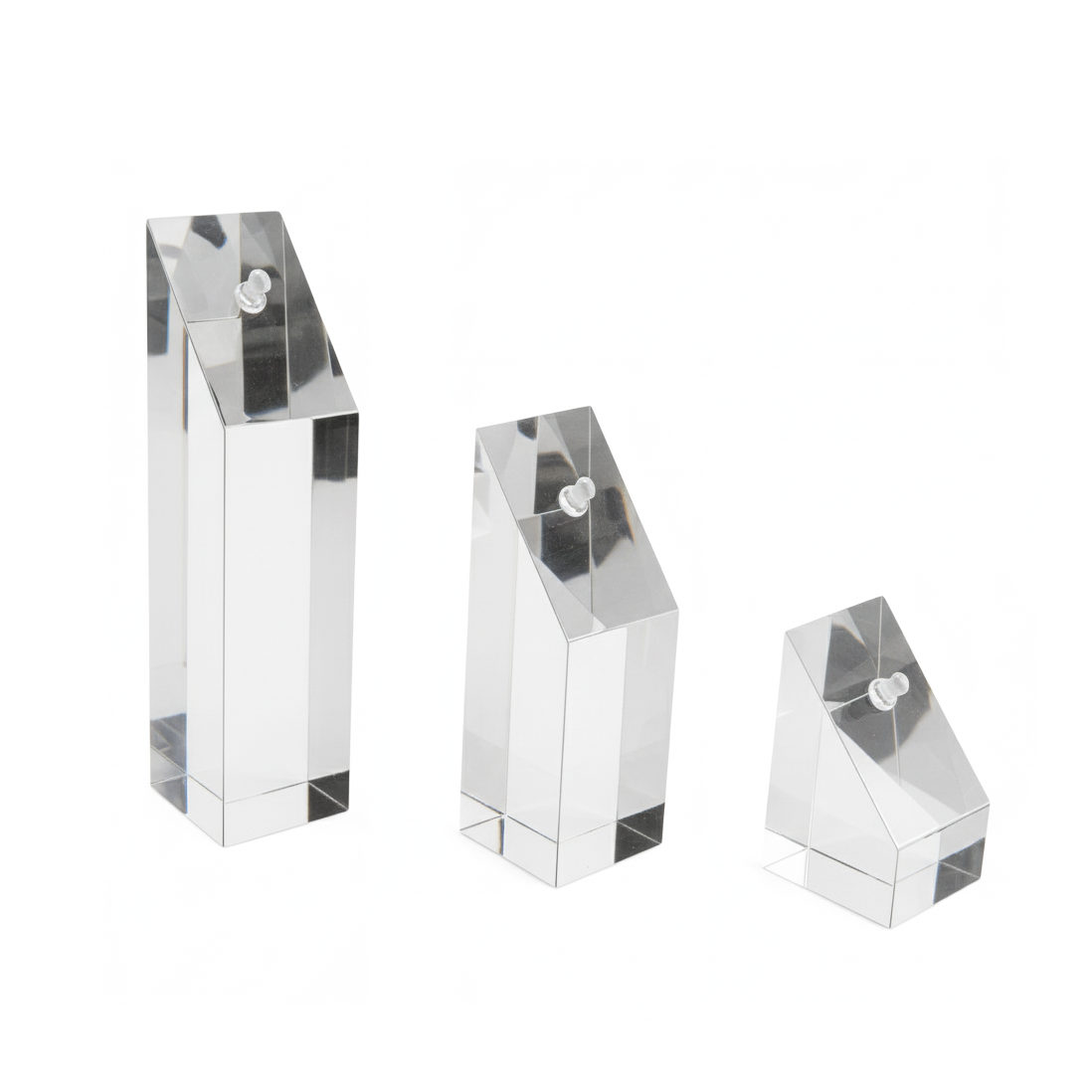 Espositore di Acrilico, Modelo 3 pz di altura/altezza diverse
