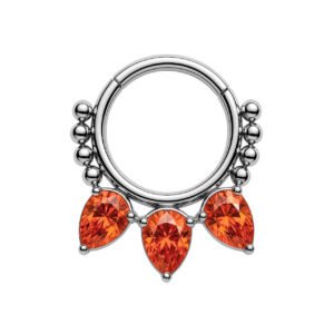 Clicker Beaded Piramides Titanio ASTM F136