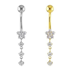 Banana appesa di Titanio con Zirconi