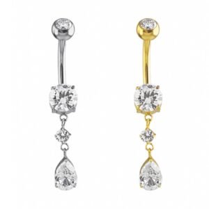 Banana appesa di Titanio con Zirconi