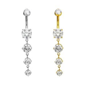 Banana appesa di Titanio con Zirconi