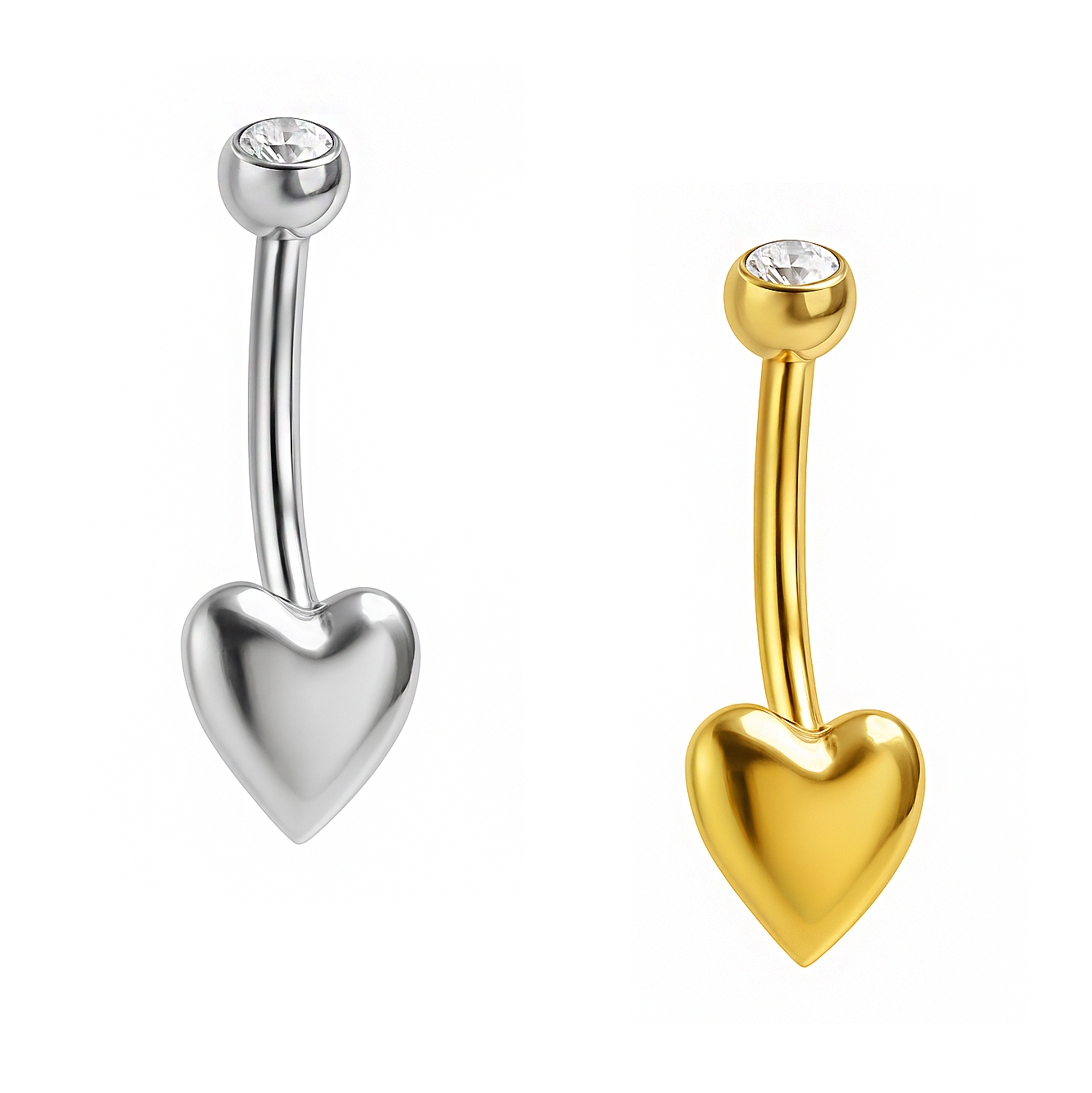 Banana Cuore Liscio Di Titanio ASTM F136