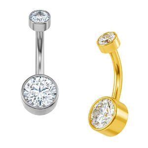 Banana di Titanio ASTM F136 Flat con Zirconie