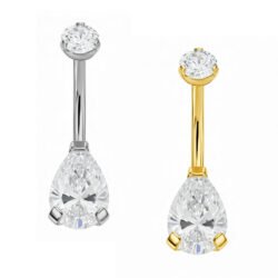 Banana di Titanio con Goccia di Zirconia