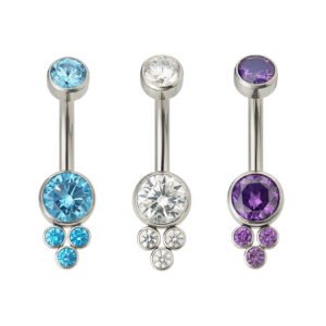 Banana in Titanio ASTM F136 con Cacho di Zircone