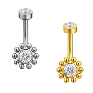 Banana Sole Indiano Con Zircônia Di Titanio ASTM F136