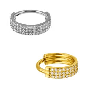 Clicker di Titanio ASTM F136 con Tre File di Zirconie