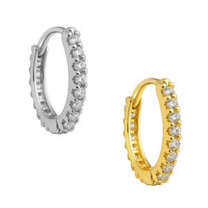 Clicker di Titanio ASTM F136 Incastonato di Zirconie