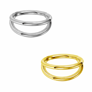 Clicker Doppio Liscio in Titanio ASTM F136