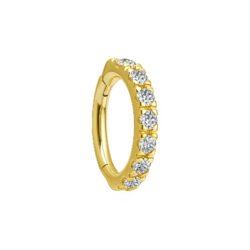 Clicker in Oro 18k con Diamanti Sintetici