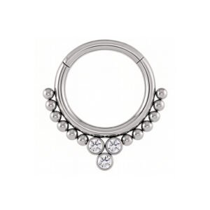 Clicker Zirconia Beaded Piramides Titanio ASTM F136