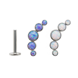 Cluster 5 Discos Opala Push Pin Titanio ASTM F136