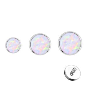 Opale Bianca Topo di Titanio Filettatura Interna ASTM F136