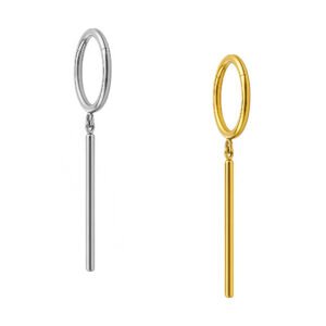 Anello con Pendente Bastone Di Titanio ASTM F136