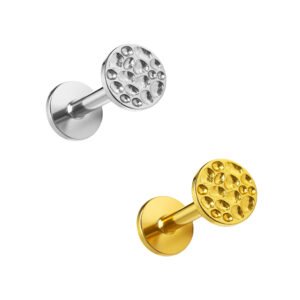 Disco Martellato Labret di Titanio ASTM F136