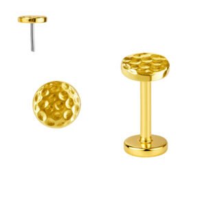 Disco Martellato Labret in Oro 18k