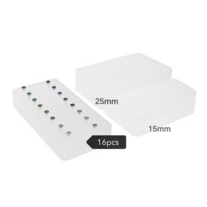 Espositore di Acrilico, Modelo 16 pz de 15mm e 25mm di altura/altezza per Labret