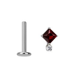 Labret di Titanio ASTM F136 con Zirconi