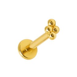 Labret 4 Beads in Oro 18k