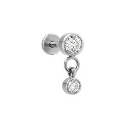 Labret Appeso di Punti di Luce in Titanio ASTM F136