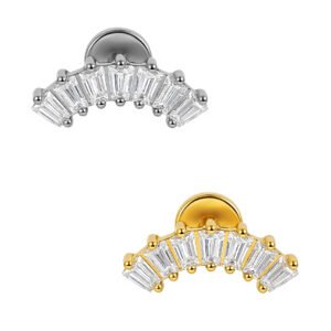 Labret Cluster 7 Baguette in Titanio ASTM F136